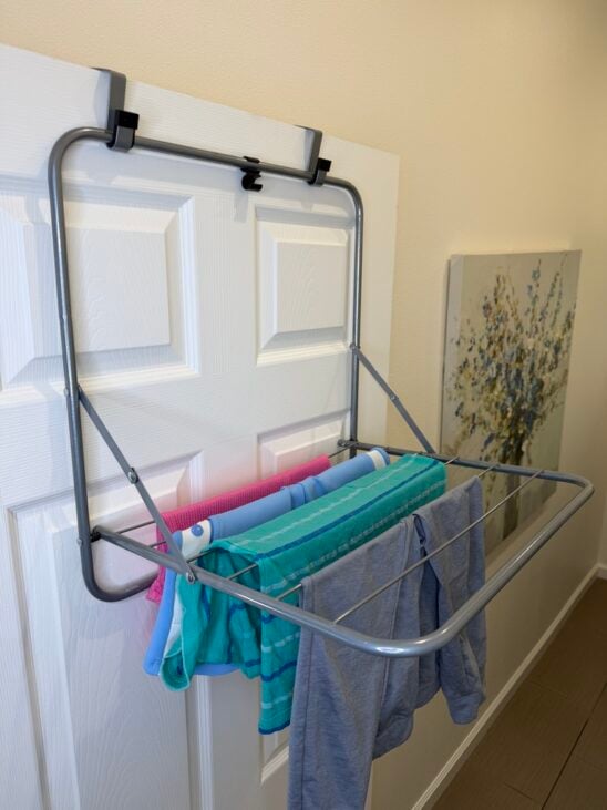 small space laundry drying rack