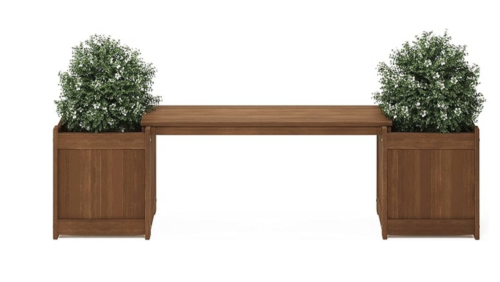 planter box with removable bench