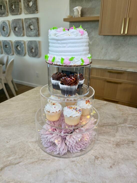 cake stand glow up