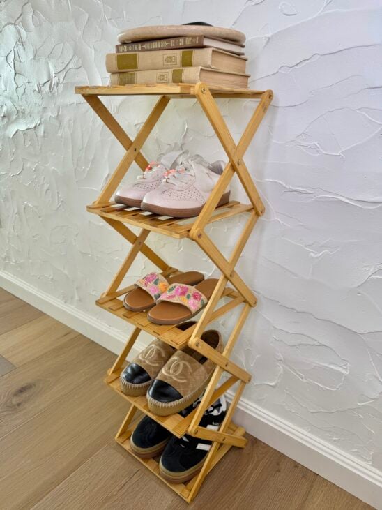 foldable shoe rack