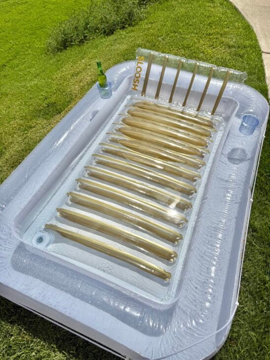 inflatable tanning pool