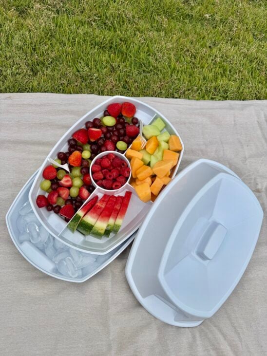 chilled serving tray