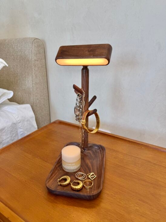 wooden table lamp