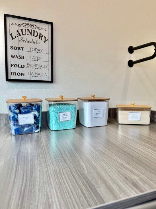 laundry room organization refresh